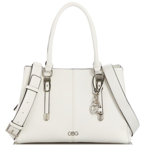 Bolso Hartly Tipo Satchel Color Blanco G By Guess