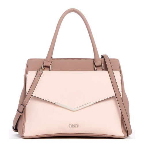 Bolso Knollwood Tipo Large Satchel Color Rosa G By Guess