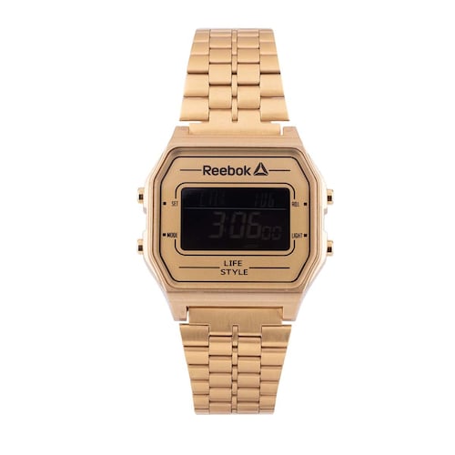 Reloj Digital Dorado para Caballero Reebok