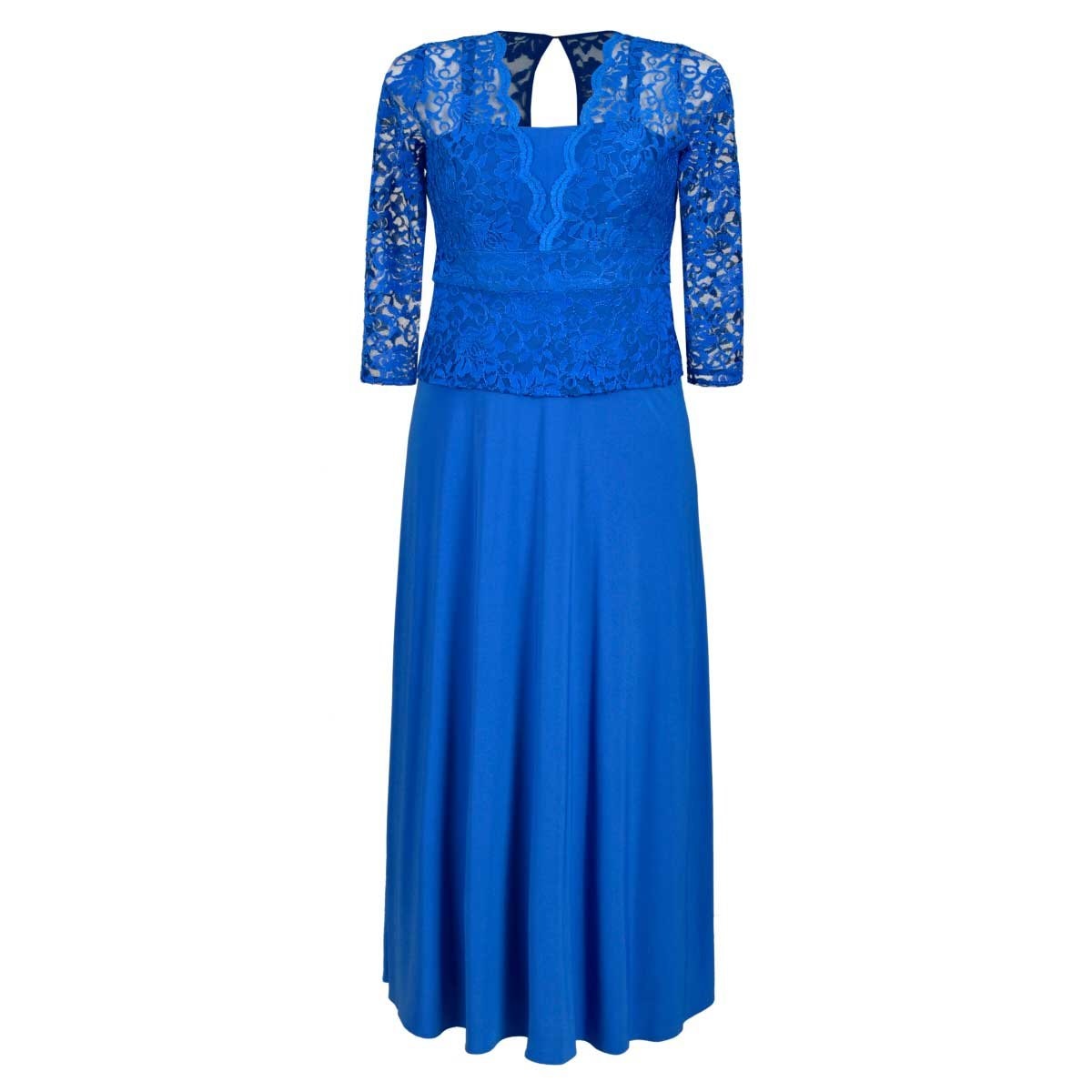 Vestido Largo Manga 3/4 Encaje Nikki Italy para Dama