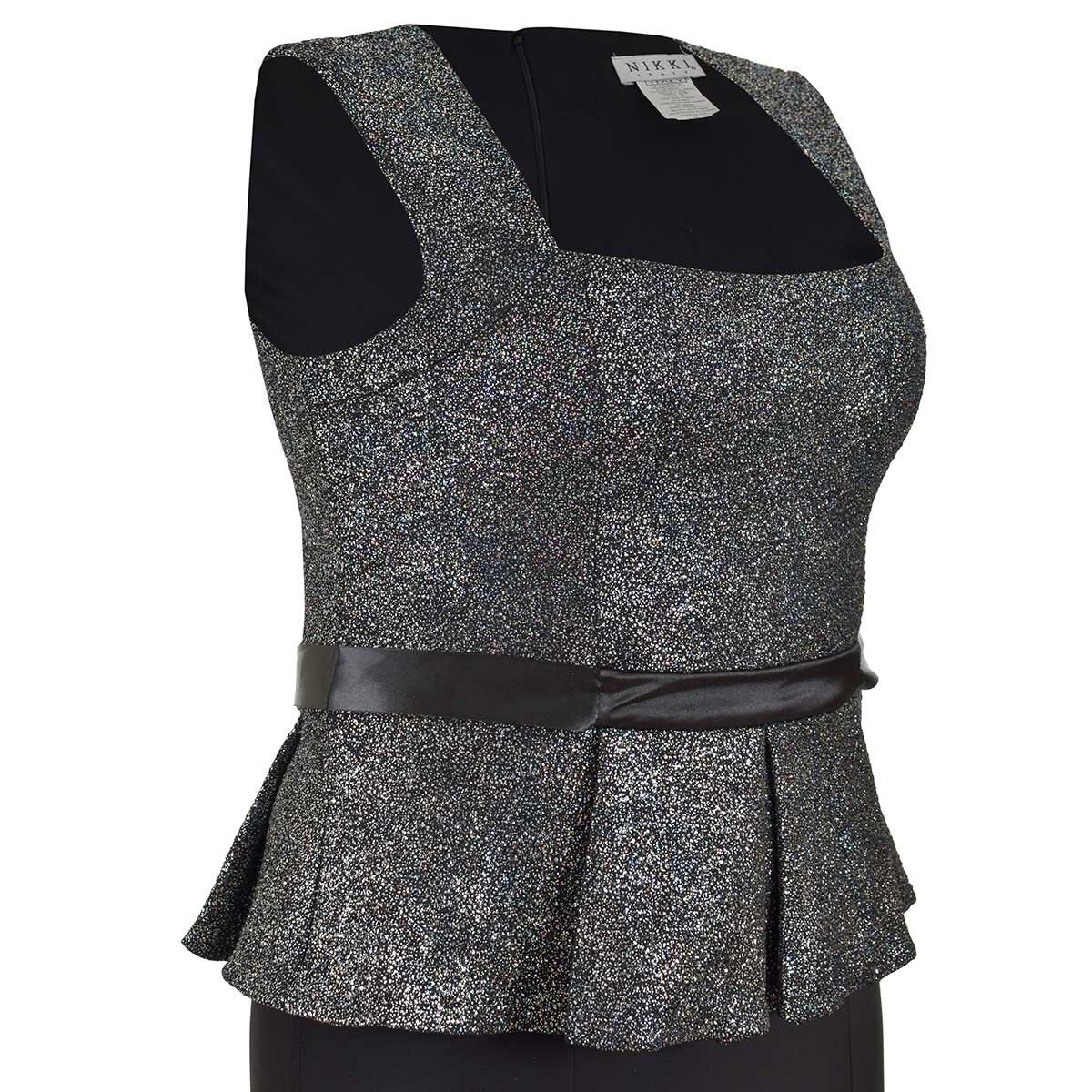 Vestido Largo de Dama Tela Metálica Nikki Italy para Dama