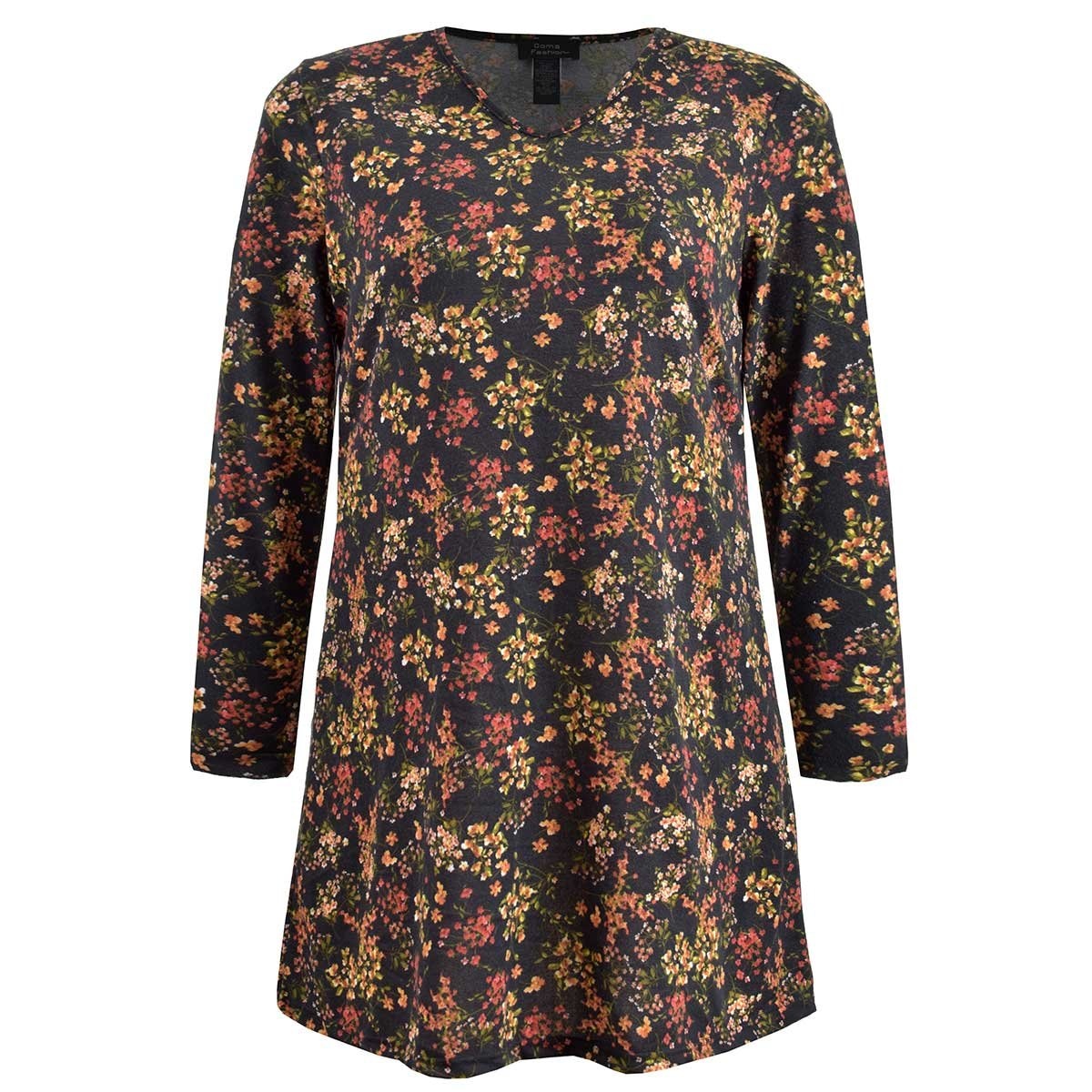 Vestido Línea a Cuello V Doma Fashion para Dama