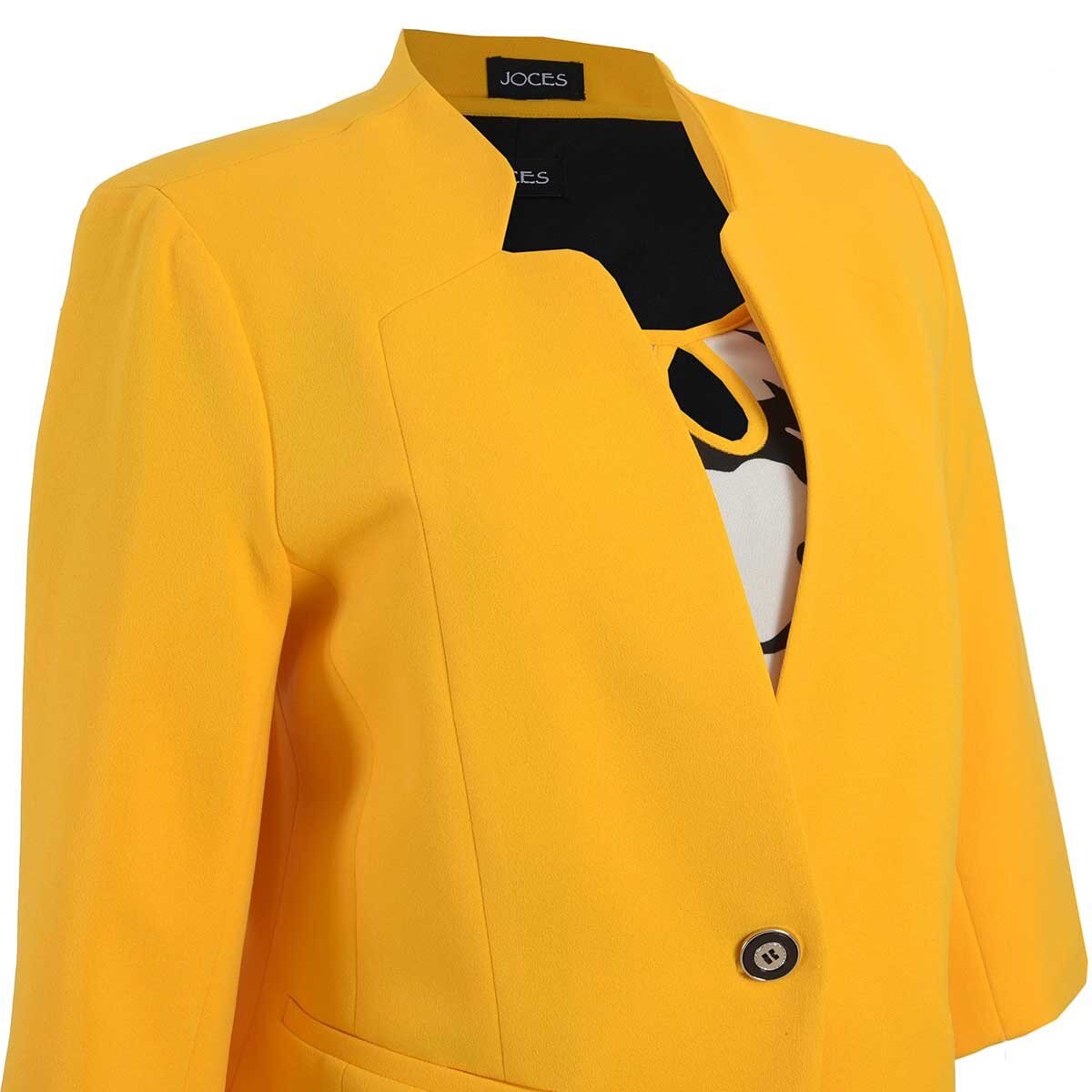 Conjunto Amarillo de 2 Pzas Saco Y Vestido Joces para Dama