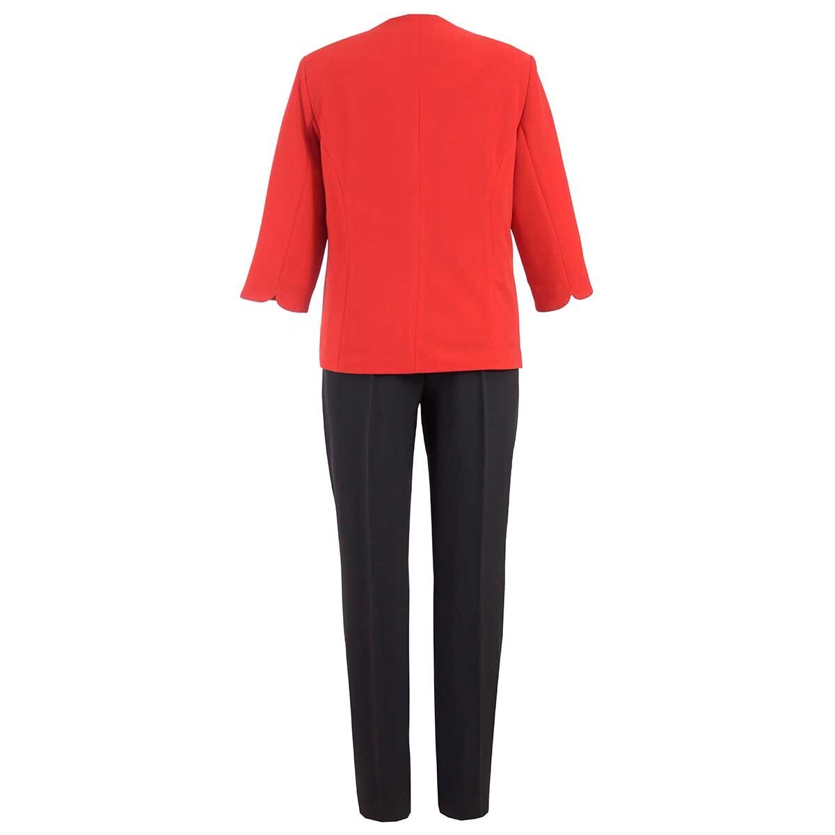 Conjunto Rojo de 3 Pzas Saco, Top Y Pantalón Joces para Dama
