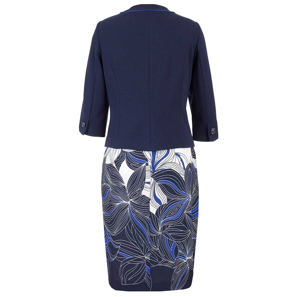 Conjunto Azul de 2 Pzas Saco Y Vestido Joces para Dama