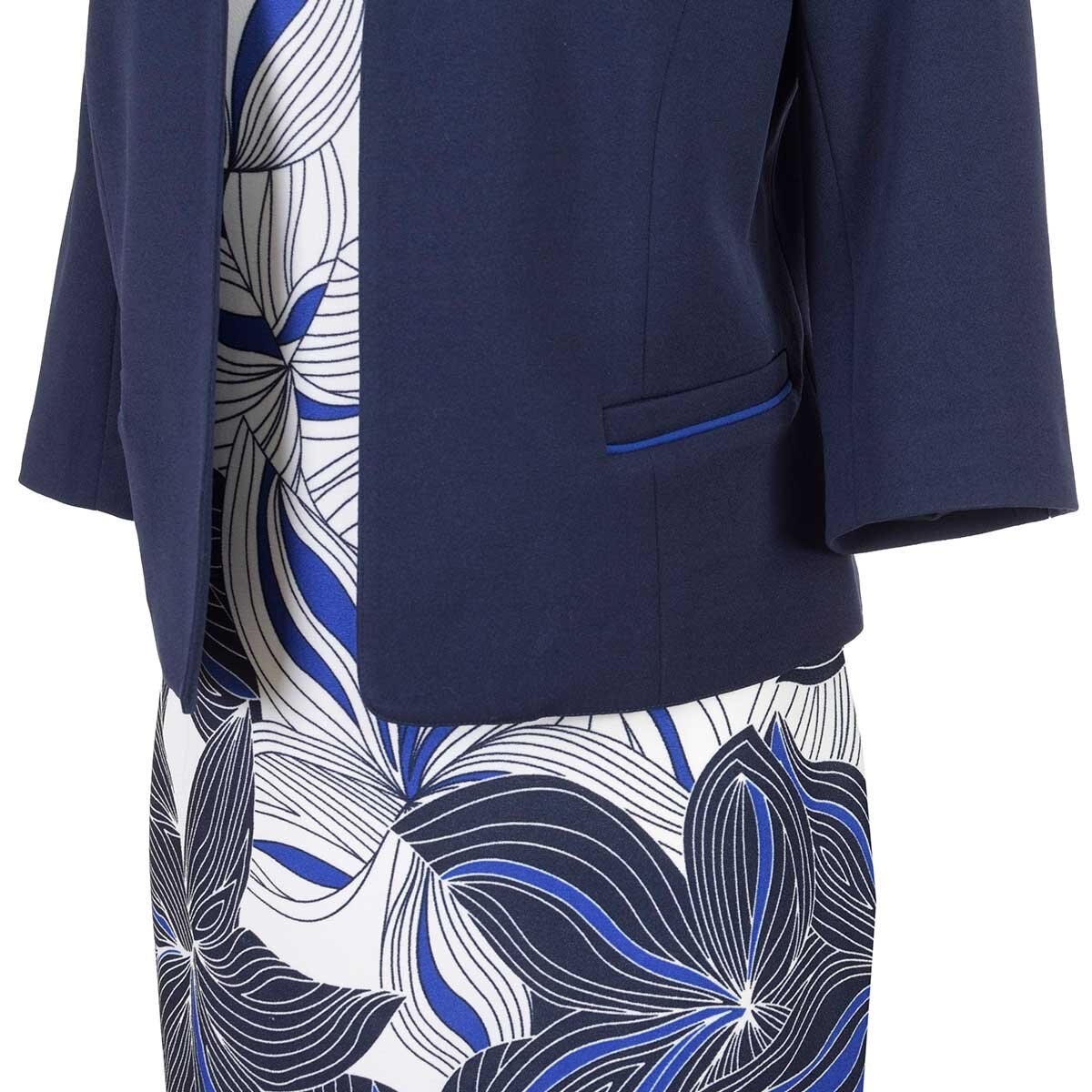 Conjunto Azul de 2 Pzas Saco Y Vestido Joces para Dama