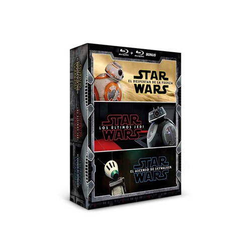 Paquete Blu Ray Star Wars Trilogia (7 al 9)