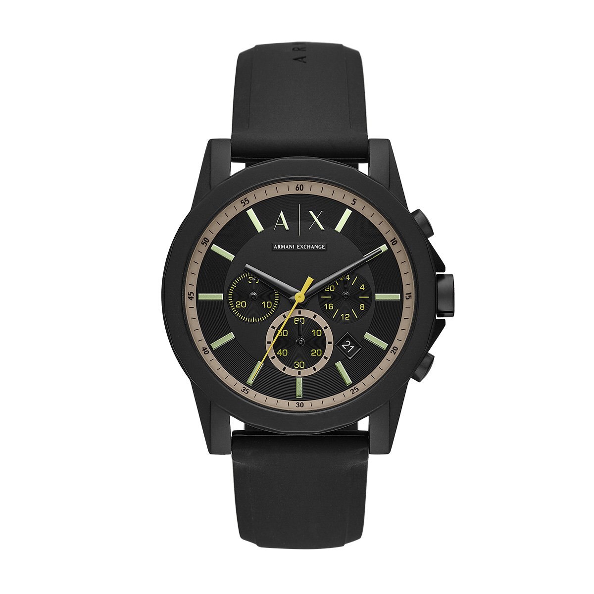 Reloj Negro de Silicón para Caballero Armani Exchange