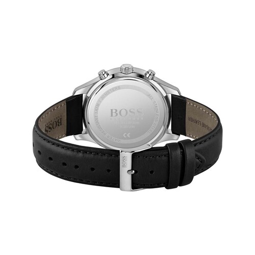 Reloj de Piel Negro para Hombre Boss Confidence