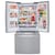 Refrigerador LG French Door Linear Inverter con Door Cooling 25 Pies³  Acero  Lm65Sgs