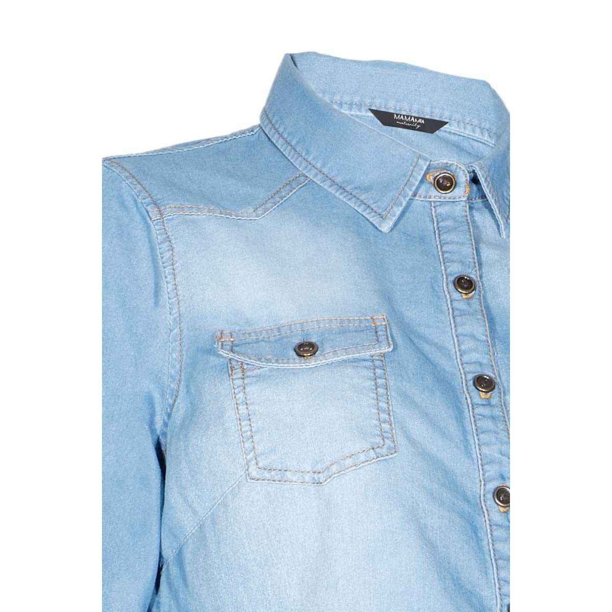 Blusa para Dama Camisera con Botones al Frente Mama Mia