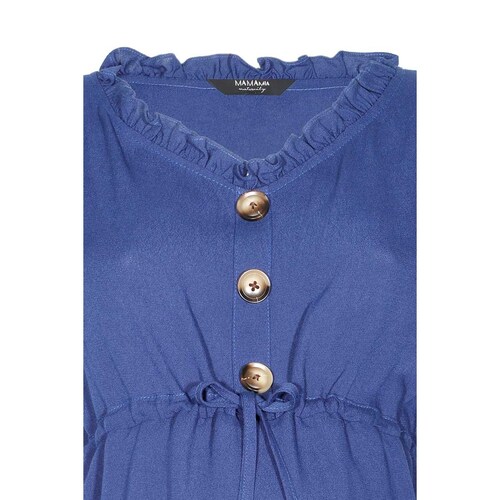 Blusa para Mujer Corte Imperio Cuello V Botones al Frente Mama Mia