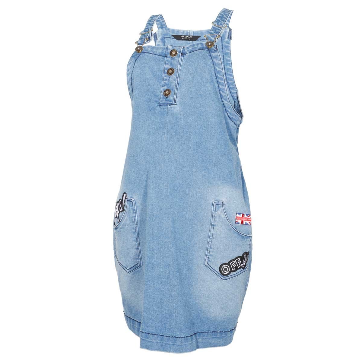 Jumper Mezclilla Bolsas Fun al Frente Mama Mia para Dama