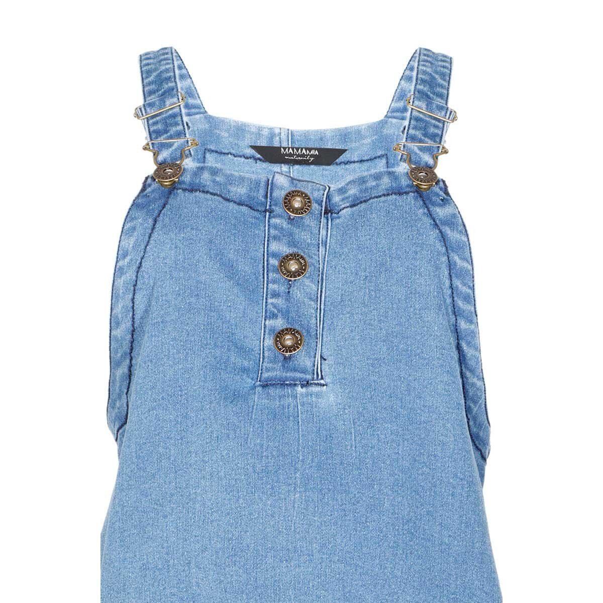 Jumper Mezclilla Bolsas Fun al Frente Mama Mia para Dama