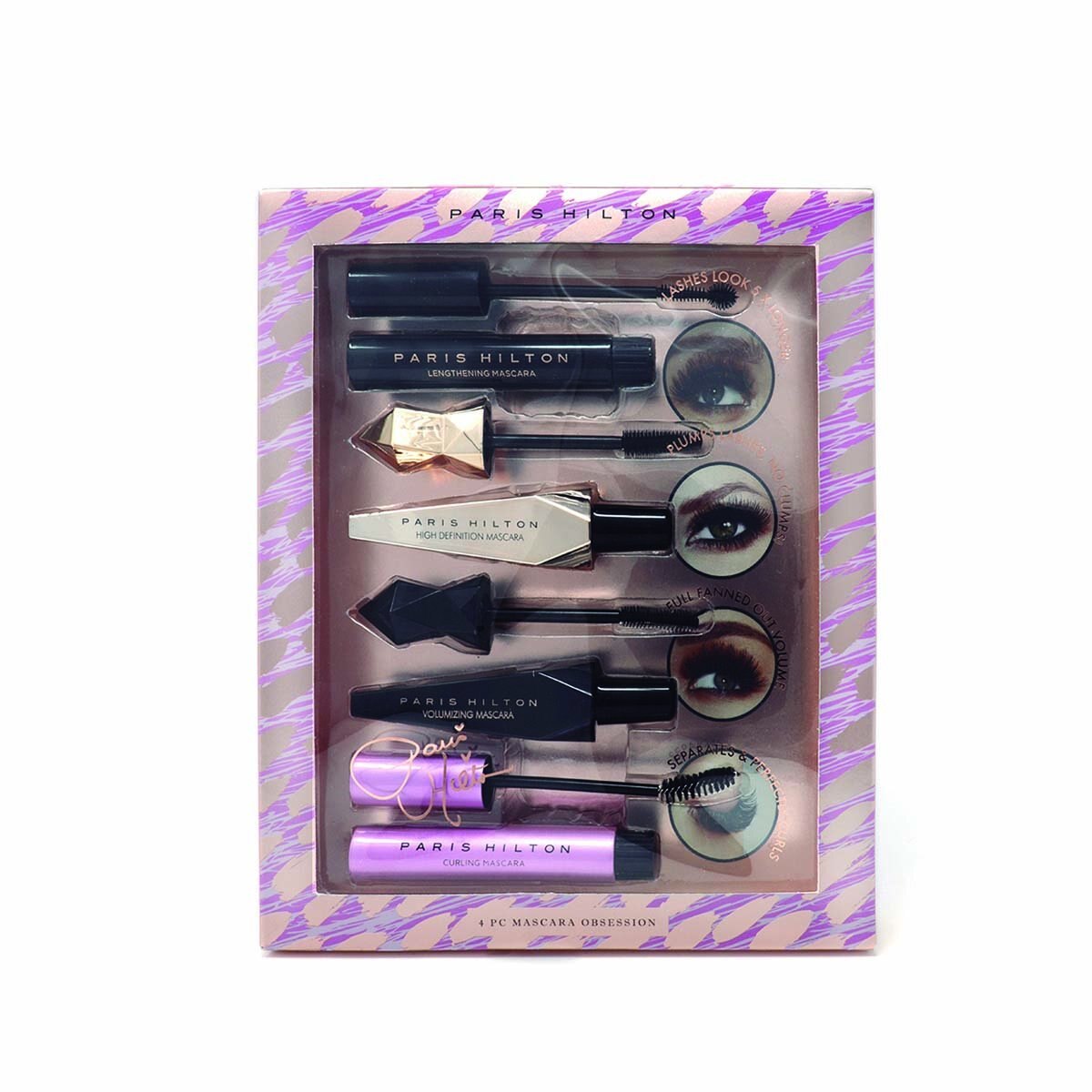 Set de Mascaras de Pestañas Paris Hilton 4 Piezas