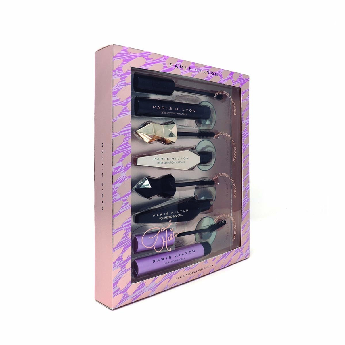 Set de Mascaras de Pestañas Paris Hilton 4 Piezas