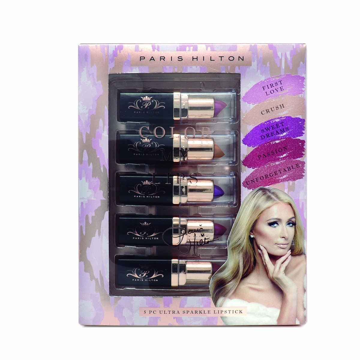 Set de Lipsticks Paris Hilton My Lips 5 Colores