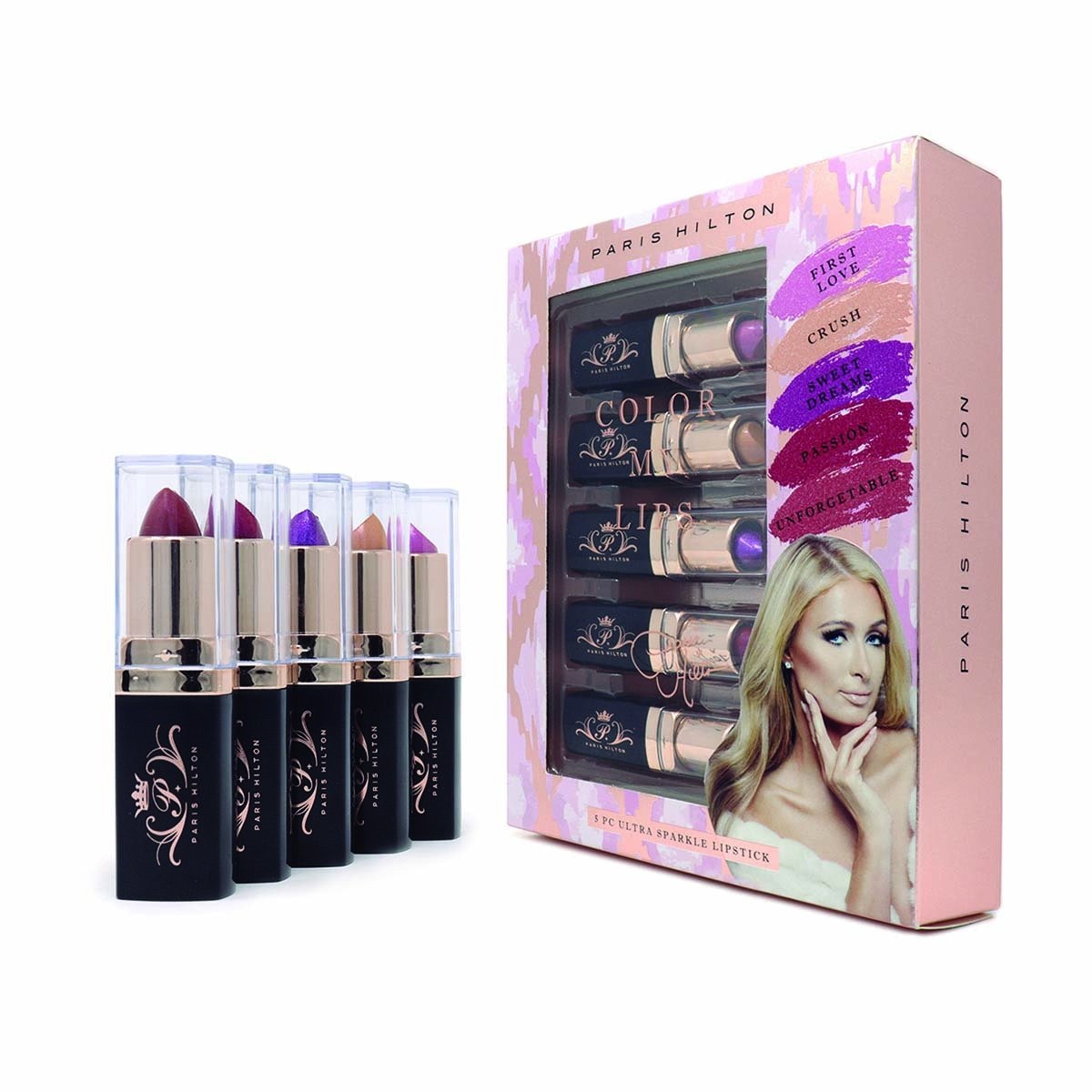 Set de Lipsticks Paris Hilton My Lips 5 Colores