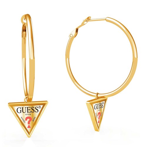 Aretes Hula Hoops Oro Guess