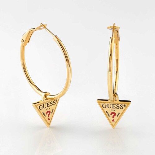 Aretes Hula Hoops Oro Guess