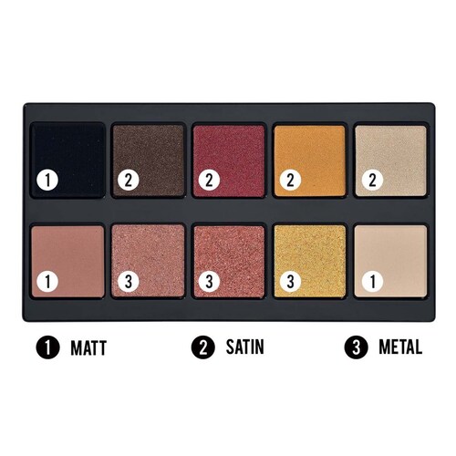Sombra Pupa Make Up Stories Palette Hot Flame