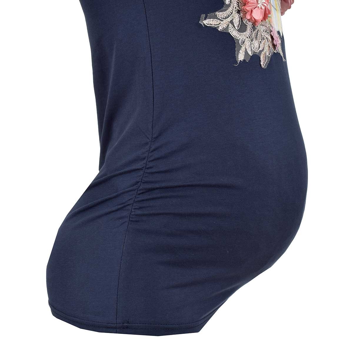 Playera para Dama Manga Corta con Aplicación Mama Mia