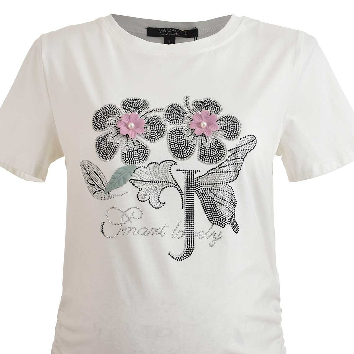 Playera para Dama con Aplicación al Frente Mama Mia