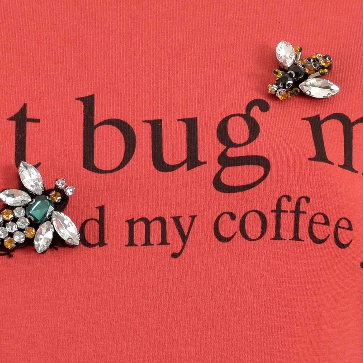 Playera para Dama Manga 3/4 con Estampado Mama Mia