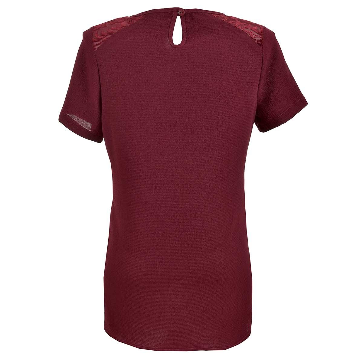 Blusa para Dama con Escote al Frente Encaje en Hombro Nine To Go