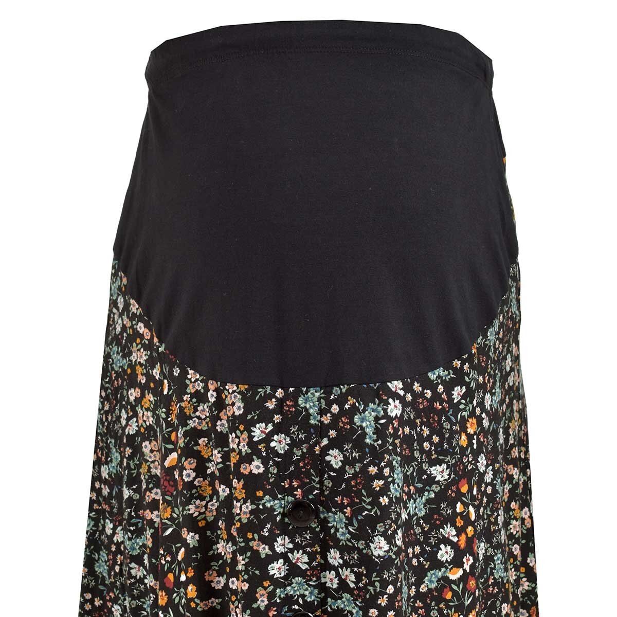 Falda Semicircular Floreada Panel Medio Mama Mia para Dama