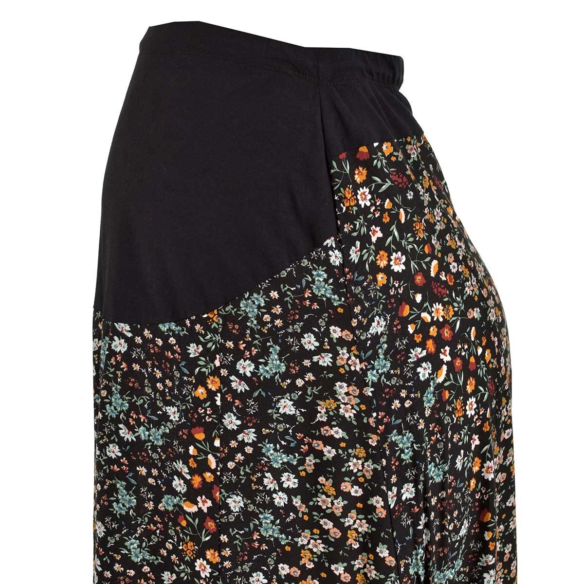 Falda Semicircular Floreada Panel Medio Mama Mia para Dama