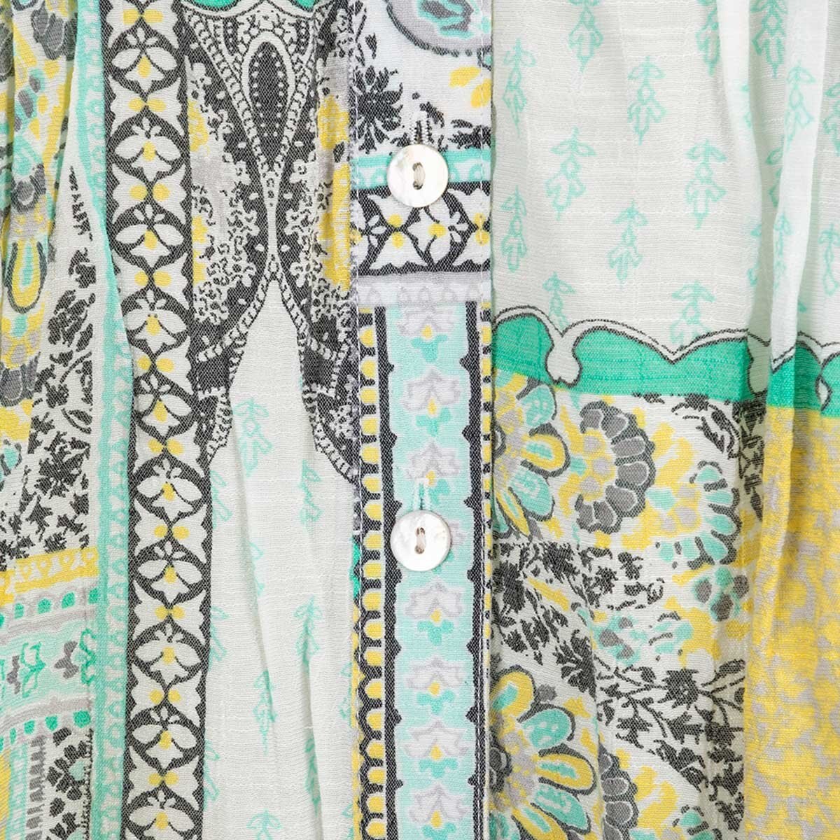 Blusa para Dama Estampada con Cuello en V Ruby Rd