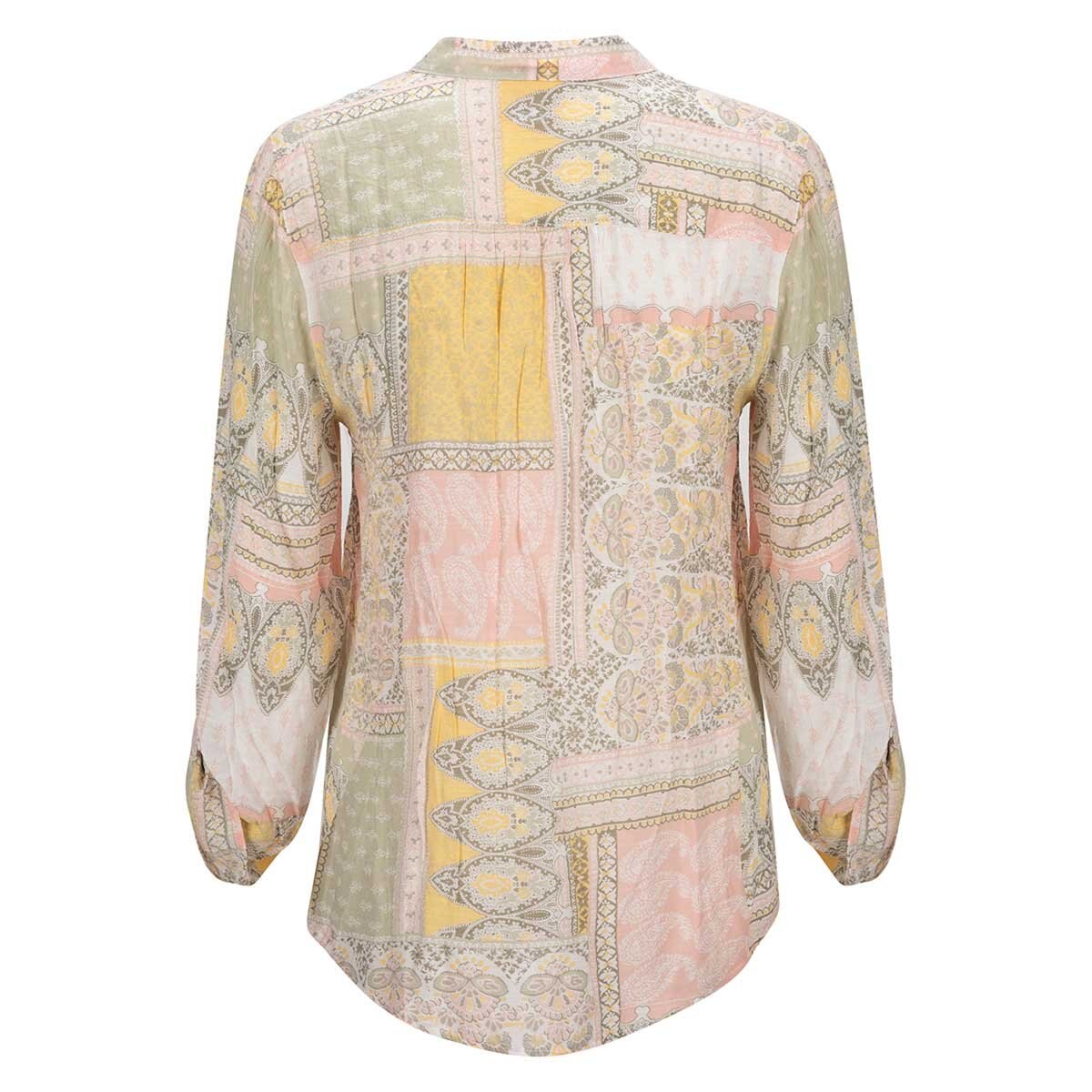 Blusa para Dama Estampada con Cuello en V Ruby Rd