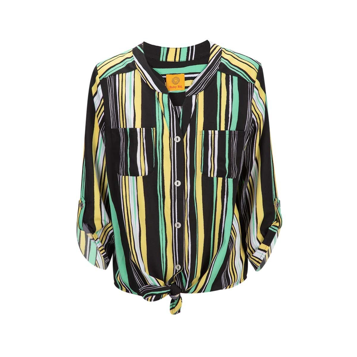 Blusa para Dama con Rayas Manga 3/4 Ruby Rd