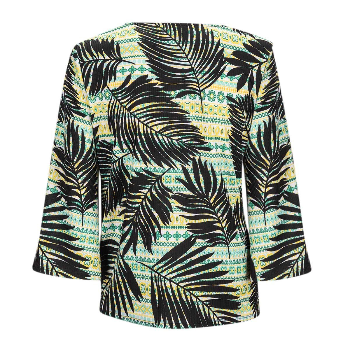 Blusa para Dama Estampada con Nudo en Ruedo Ruby Rd