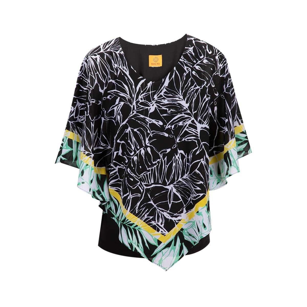 Blusa para Dama Estampada con Corte Triangular Ruby Rd