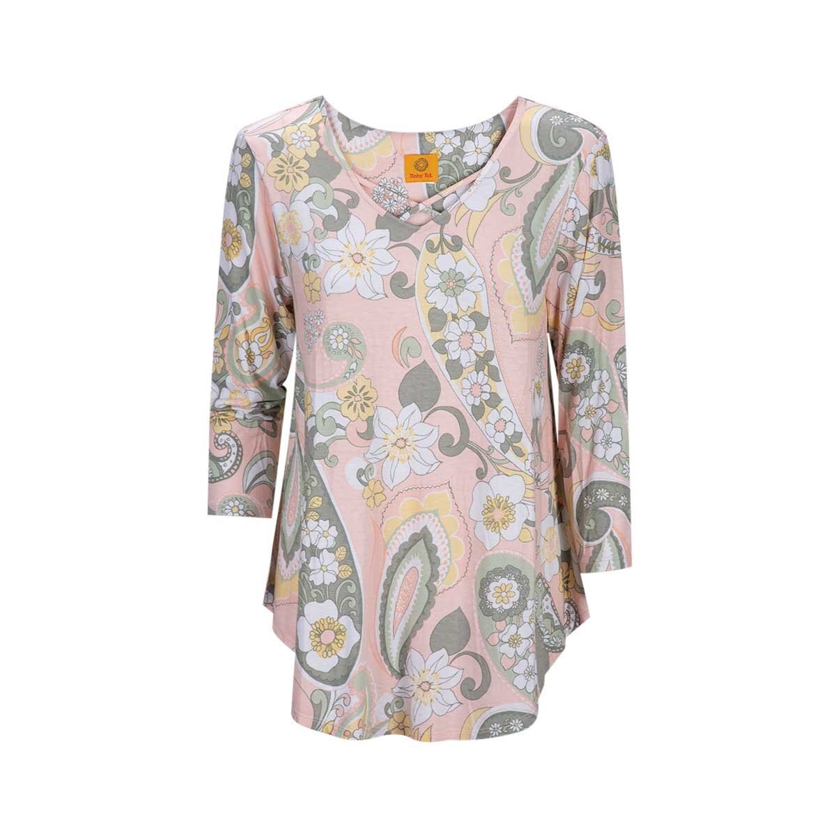 Blusa para Dama con Estampado de Flores Ruby Rd