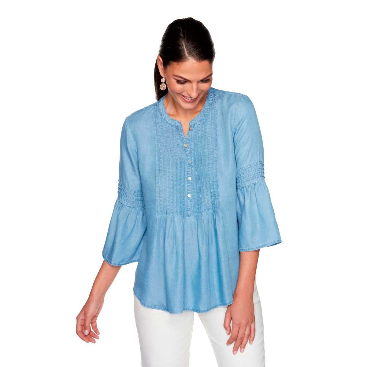 Blusa para Dama con Pliegues Ruby Rd