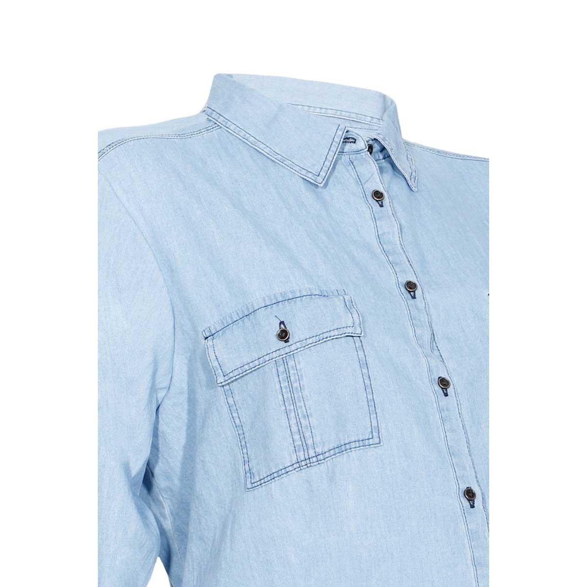 Blusa para Dama Camisera Bolsas Denim Nine To Go