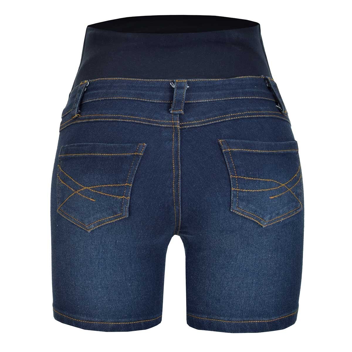 Short Panel Alto Bolsas Simuladas Mama Mia para Dama