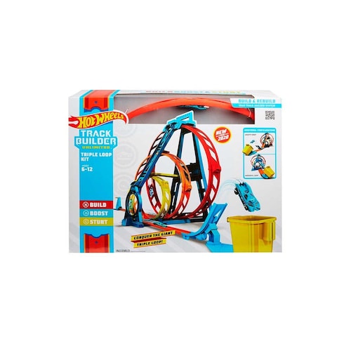 Complemento para Pistas Hot Wheels Triple Loop Track Builder