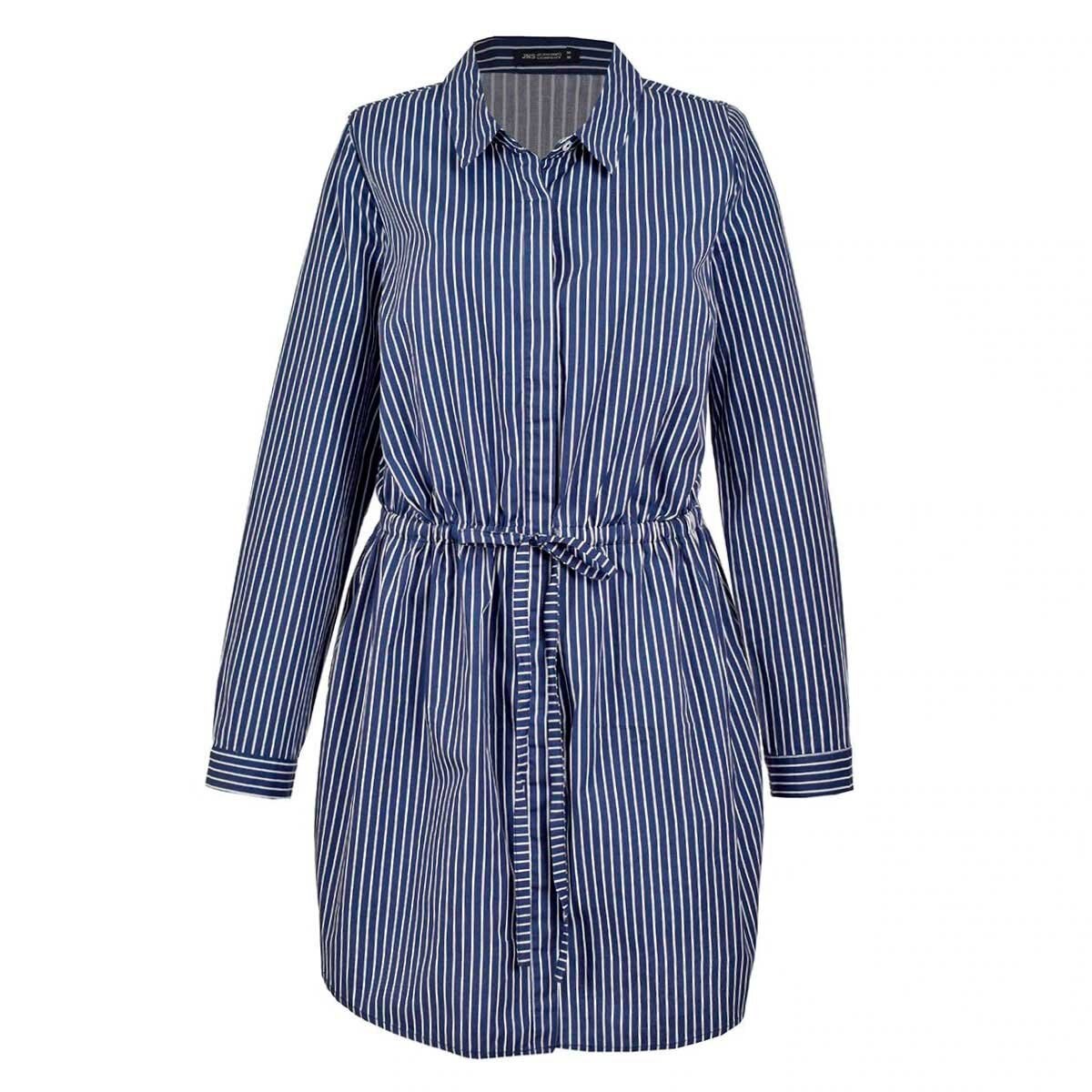 Vestido Cuello Camisero Jeanious Plus para Dama