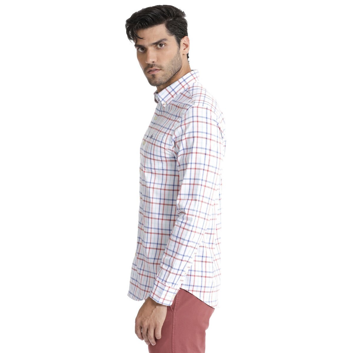 Camisa Blanca de Rayas Dockers® para Caballero