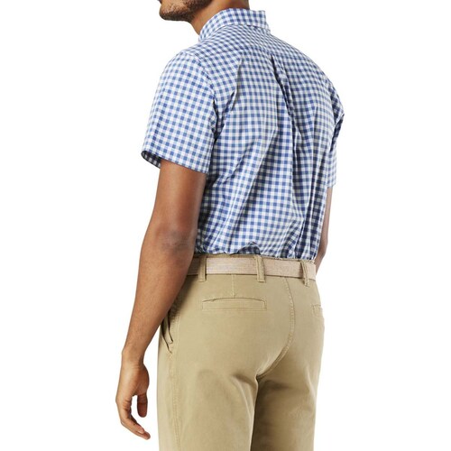 Camisa Azul Claro de Cuadros Dockers® para Caballero