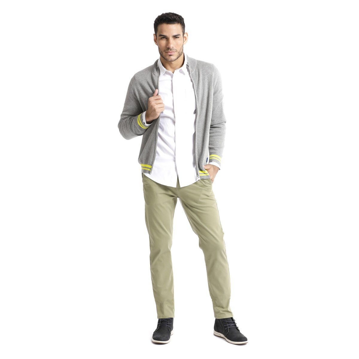 Camisa Blanca Lisa con Bolsillo al Frente Dockers® para Caballero