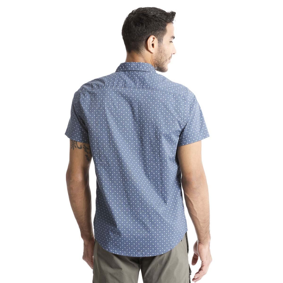 Camisa Azul de Manga Corta Dockers® para Caballero