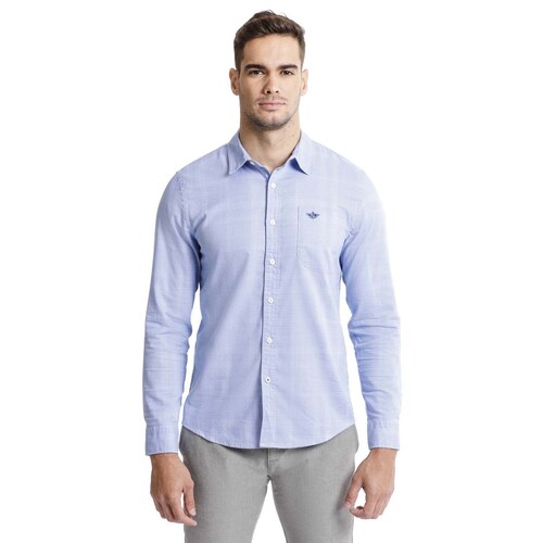 Camisa Azul Lisa Dockers® para Caballero