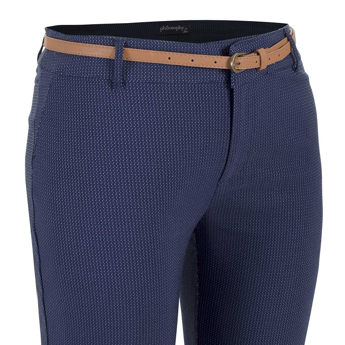 Pantalón con Cinturón Philosophy Jr Plus para Dama