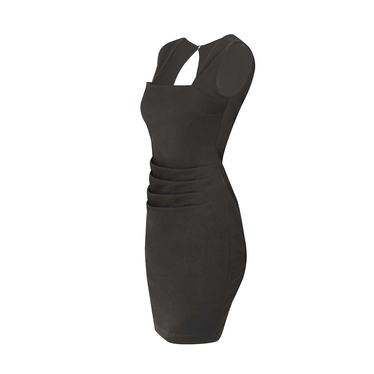 Vestido con Pliegues en la Cintura Noshe