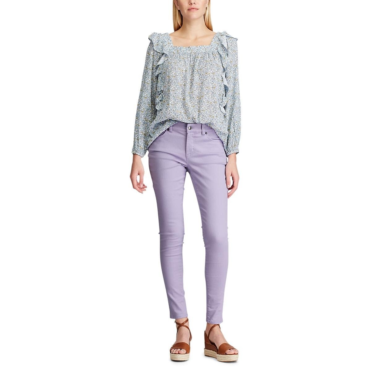 Pantalón rayas azul marino chaps para dama - Sears